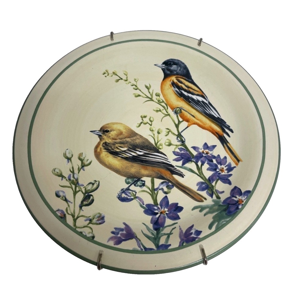 Lenox Summer Greetings Baltimore Oriole Salad Plate Catherine McClung 8 inch